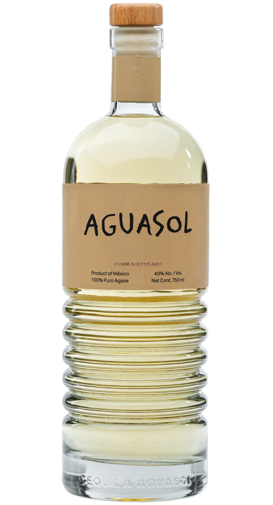 Bottle of Aguasol Tequila Reposado