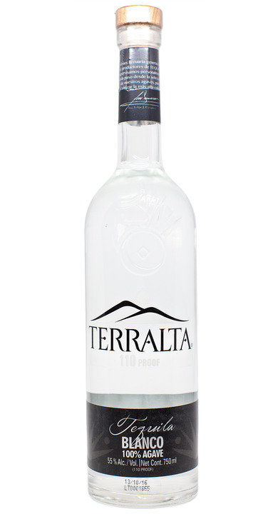 Bottle of Terralta Tequila Blanco 110