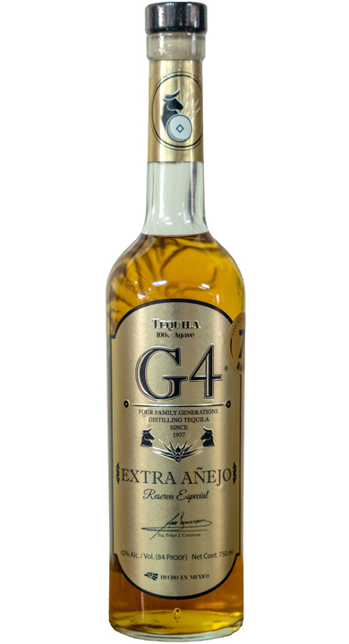 Bottle of G4 Extra Añejo Reserva Especial 7 year