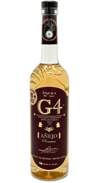 Bottle of G4 Tequila G4 Añejo (6 Barrels Edition)