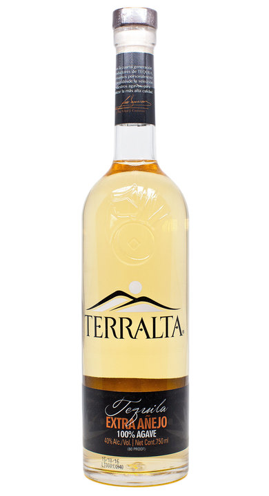 Bottle of Terralta Tequila Extra Añejo