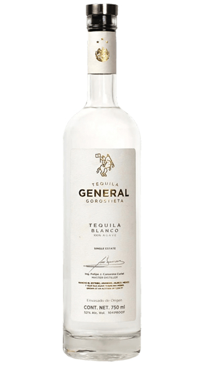 Bottle of TEQUILA GENERAL GOROSTIETA General Gorostieta High Proof Blanco