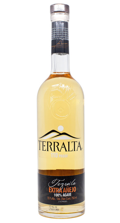 Bottle of Terralta Tequila Extra Añejo 110
