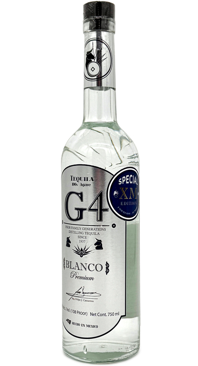 Bottle of G4 Tequila G4 Blanco 108 (XM)