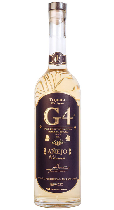 Bottle of G4 Tequila G4 Añejo